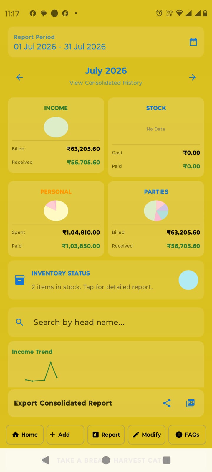 Smart analytics dashboard